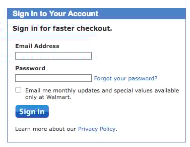 Walmart login