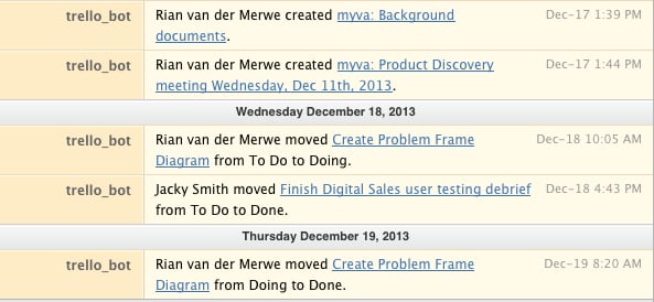 Zapier Hipchat Trello