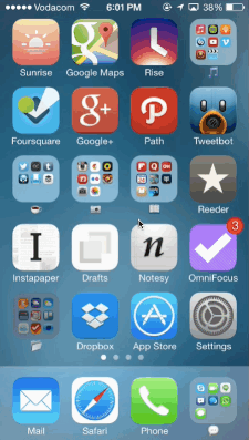 iOS 7 parkour